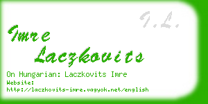 imre laczkovits business card